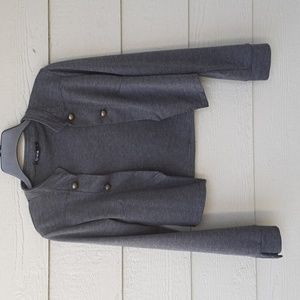 SHANA Cropped Grey Cardigan